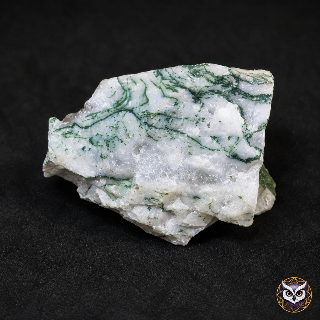 Agate Mousse Brute – Pierre Naturelle