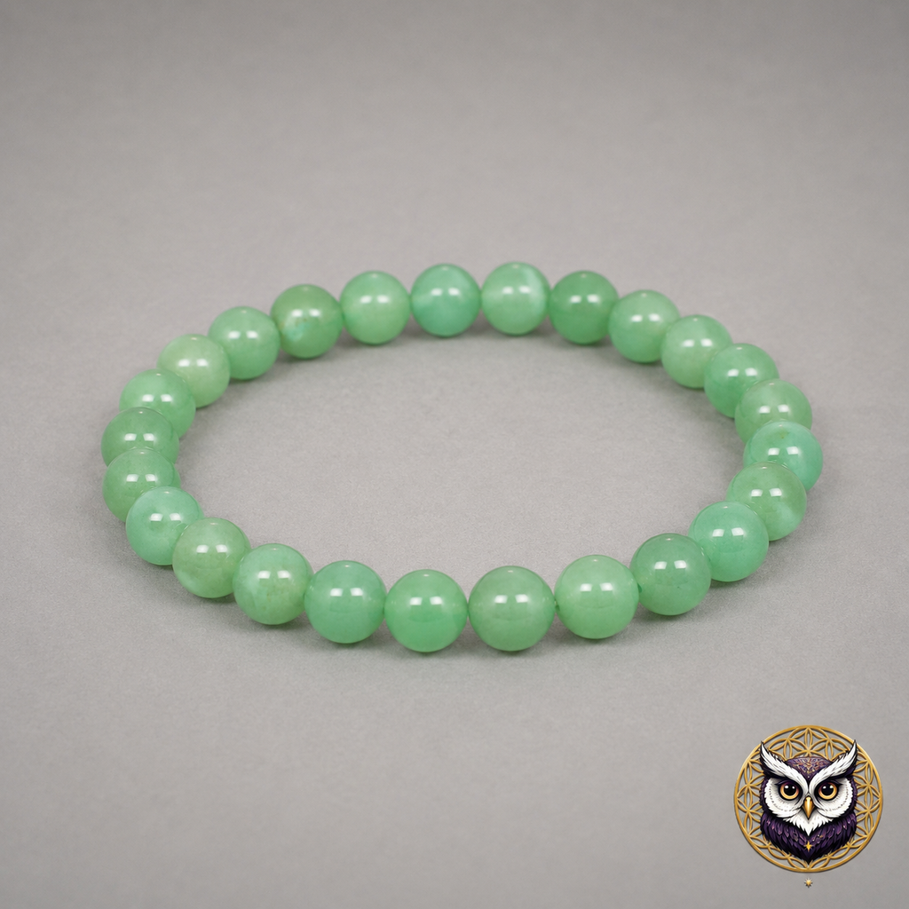 Bracelet Aventurine Verte Extra 8 mm – Pierre Naturelle