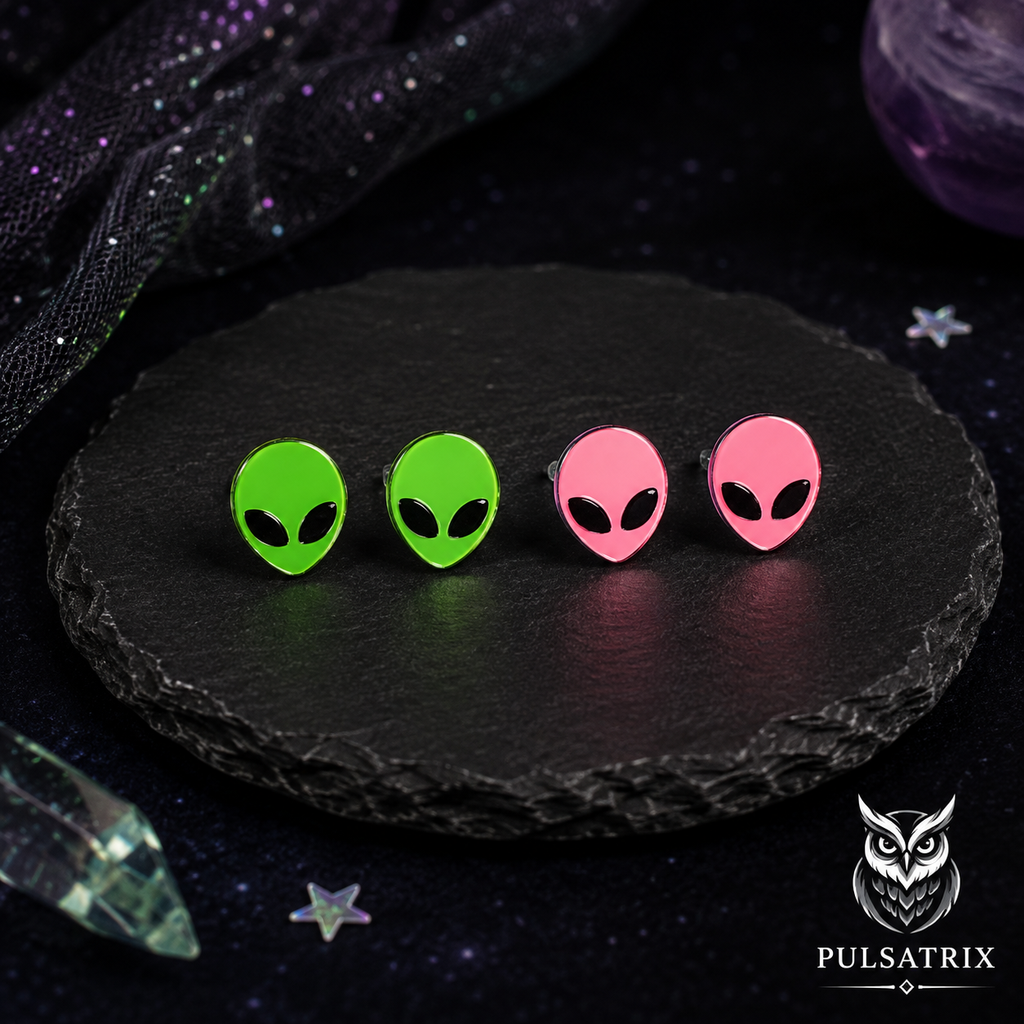 Boucles d’oreilles Alien👽