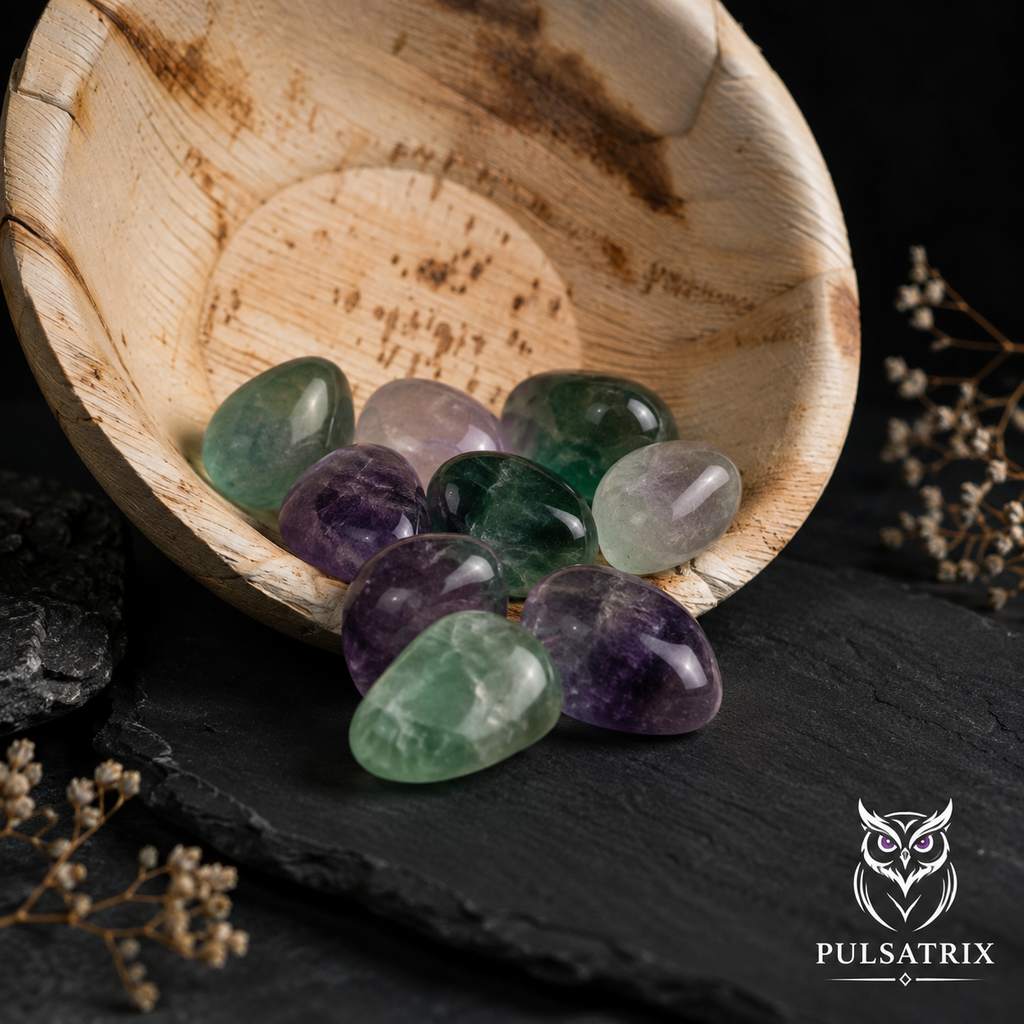 Fluorite Multicolore – Pierres Roulées Naturelles